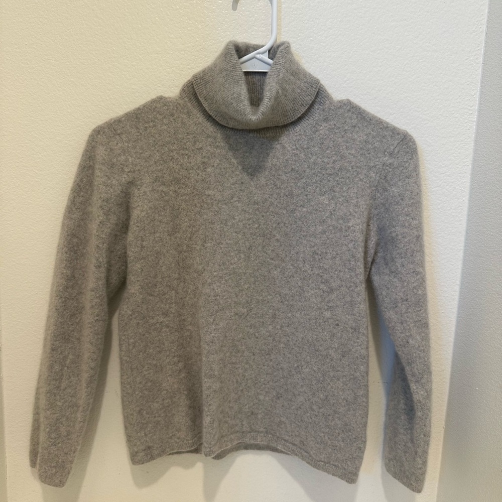 Gray Turtleneck Sweater
